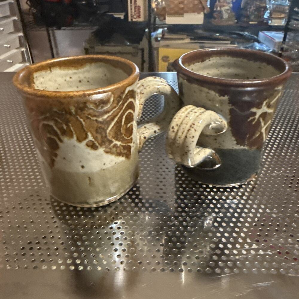 Kaplan Handmade Stoneware Mug Set of 2 Coffee Tea Cup